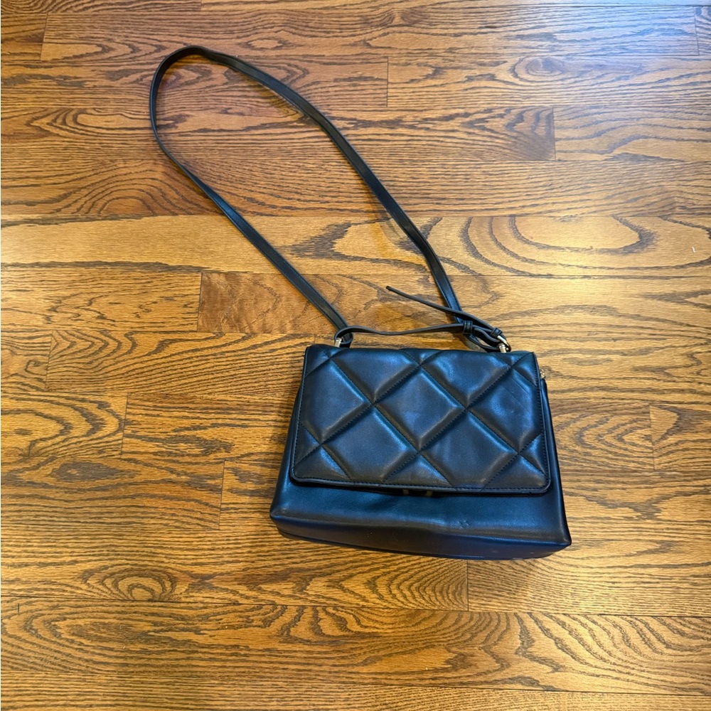 a new day Black quilted purse